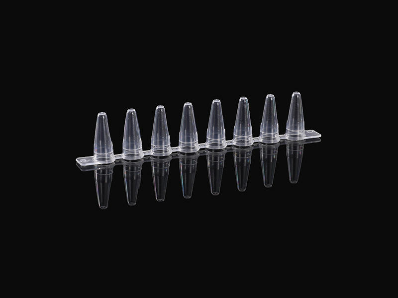 0.1ml 8-strips PCR tube with 8-strips Semi-domed Caps(Nature)