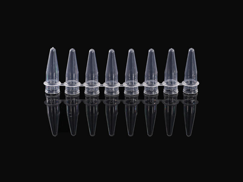 0.2ml 8-strips PCR tube with 8-strips Flat Caps(Nature)