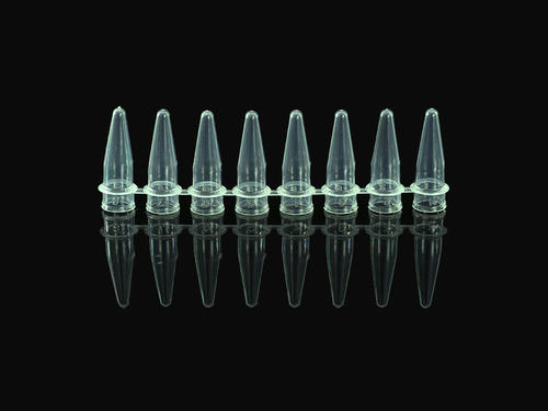 0.2ml 8-strips PCR tube with 8-strips Flat Caps(Green)