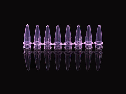 0.2ml 8-strips PCR tube with 8-strips Flat Caps(Purple)
